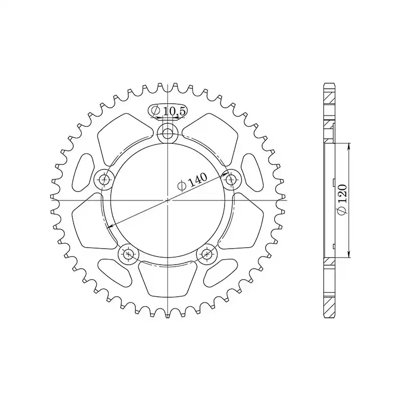 Novità CORONA IN ACCIAIO P525 - Z44 (DIS.14604)