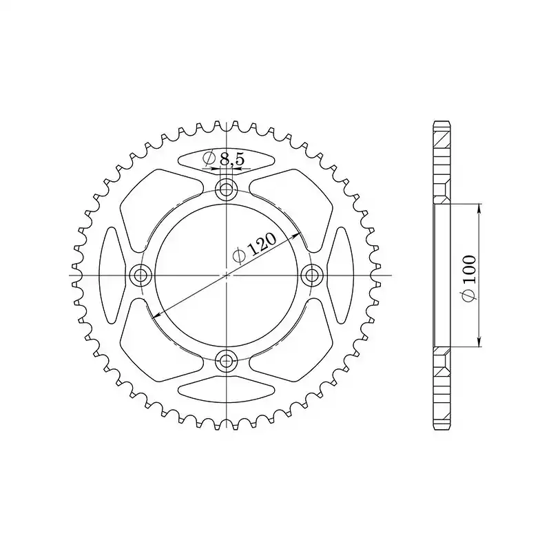CORONA IN ALLUMINIO P428 - Z46 (DIS.15104) Compra Oggi Stesso