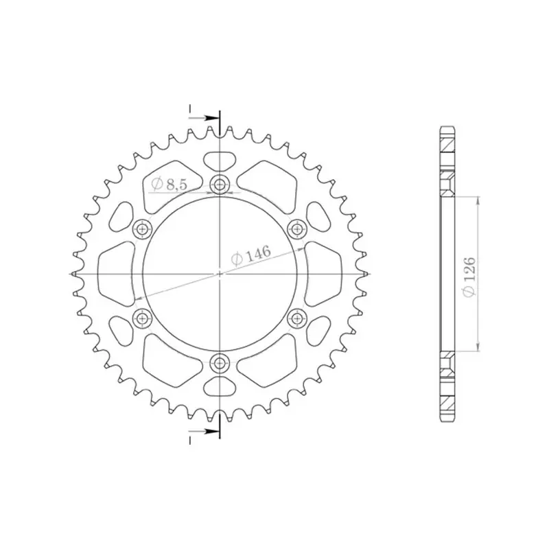CORONA IN ALLUMINIO P520 - Z53 (DIS.15203) A Buon Prezzo