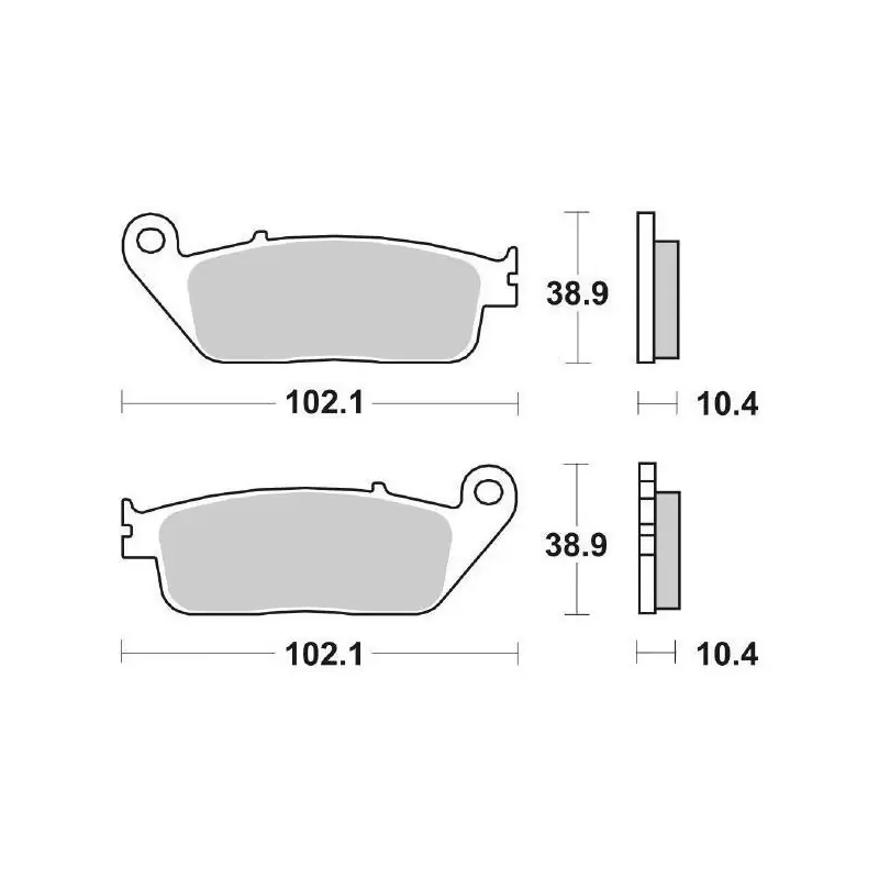 Prezzo Scontato PASTIGLIE FRENO POSTERIORE SBS 654LS