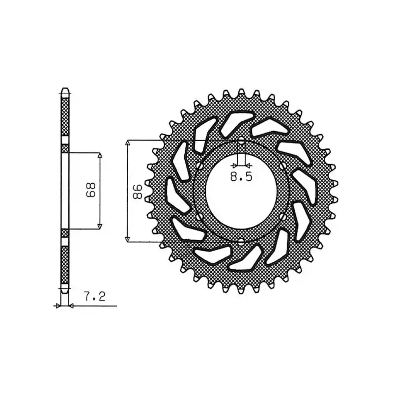 Solo Oggi CORONA IN ACCIAIO P428 - Z36 (DIS.16201)