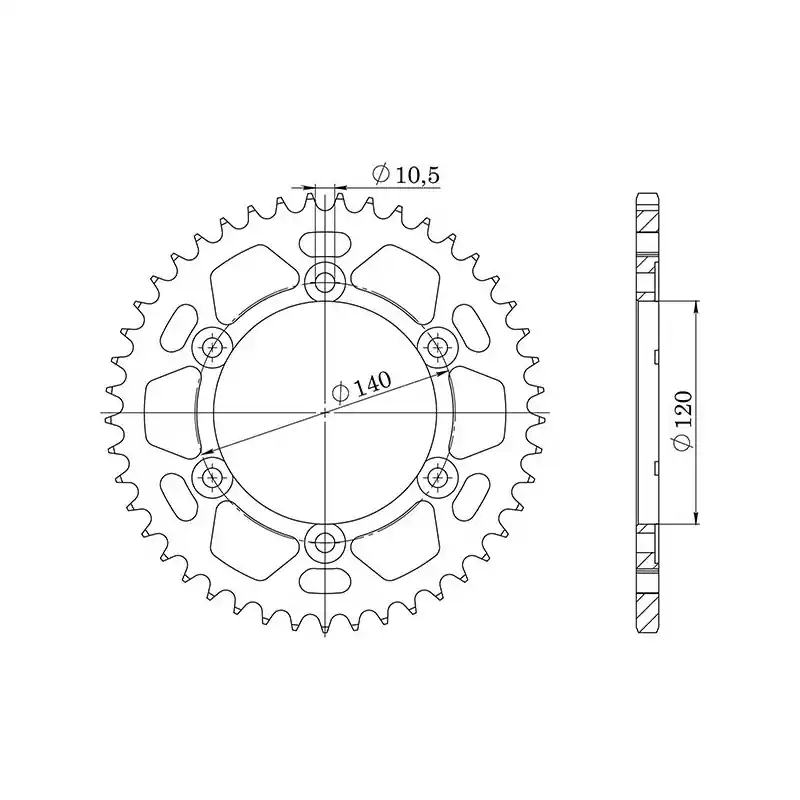 Spedito Oggi CORONA IN ACCIAIO P530 - Z48 (DIS.16603)