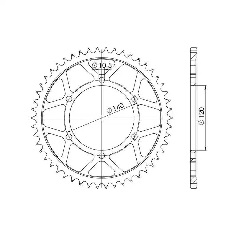 CORONA IN ACCIAIO P525 - Z46 (DIS.16605) Nuova Collezione