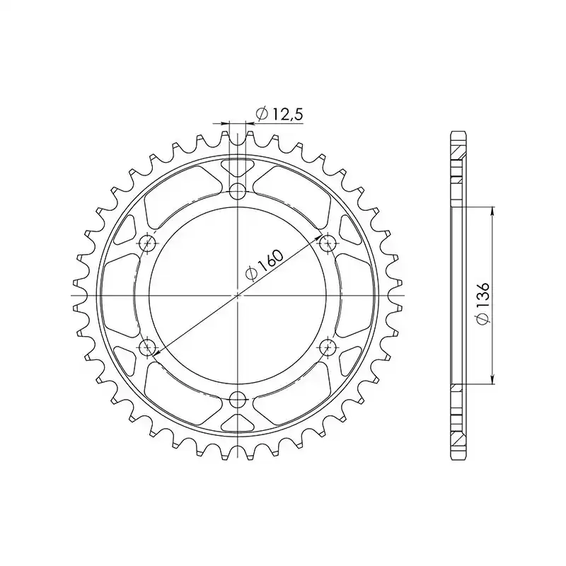 CORONA IN ACCIAIO P630 - Z40 (DIS.16800) Vendita Finale