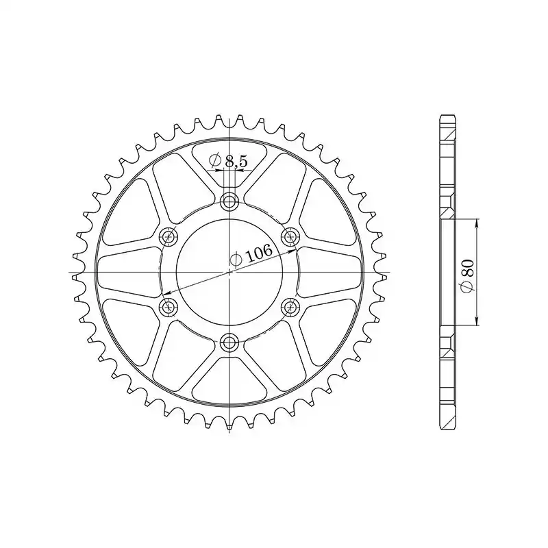 Spedito Oggi CORONA IN ACCIAIO P520 - Z49 (DIS.35204)