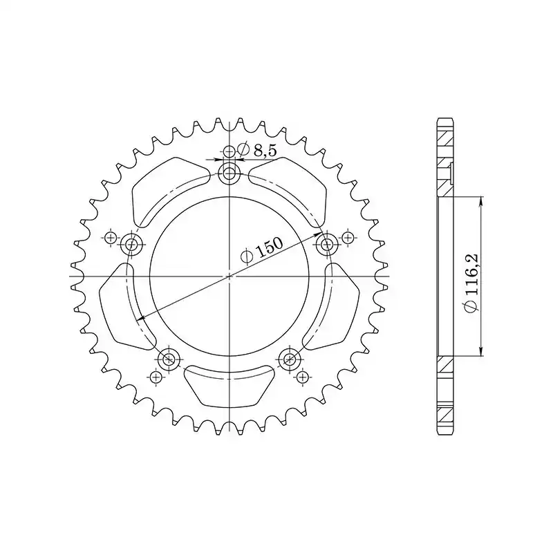 CORONA IN ALLUMINIO P520 - Z42 (DIS.36306) Saldi