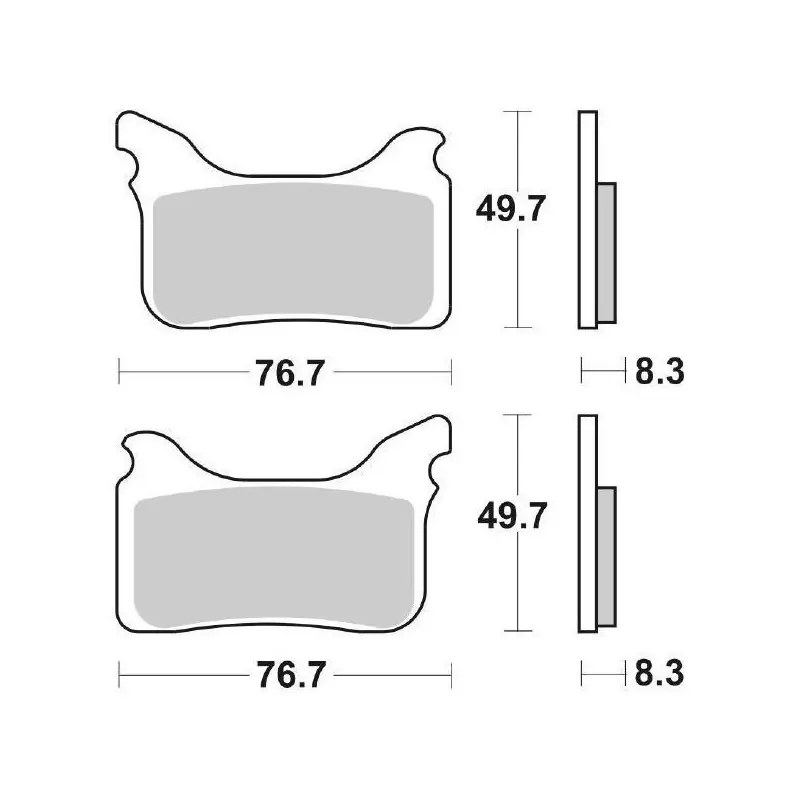 Spedizione Espresso PASTIGLIE FRENO ANTERIORE SBS 842HS