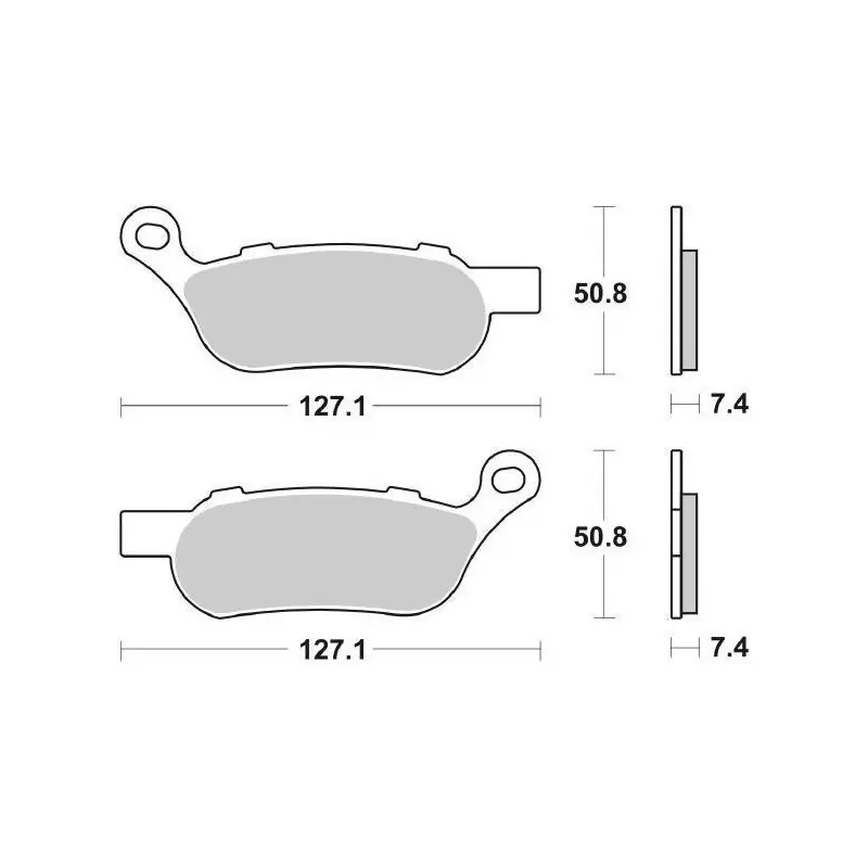Nuovo Arrivo PASTIGLIE FRENO POSTERIORE SBS 854H.LS