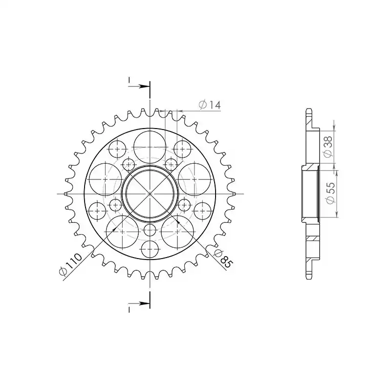 Prezzo Conveniente CORONA IN ACCIAIO P525 - Z39 (DIS.50605)