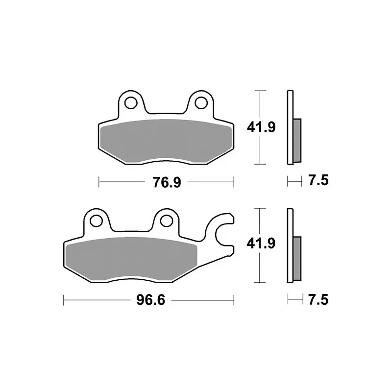 PASTIGLIE FRENO ANTERIORE RACING SBS 955DS-1 Reso Gratuito