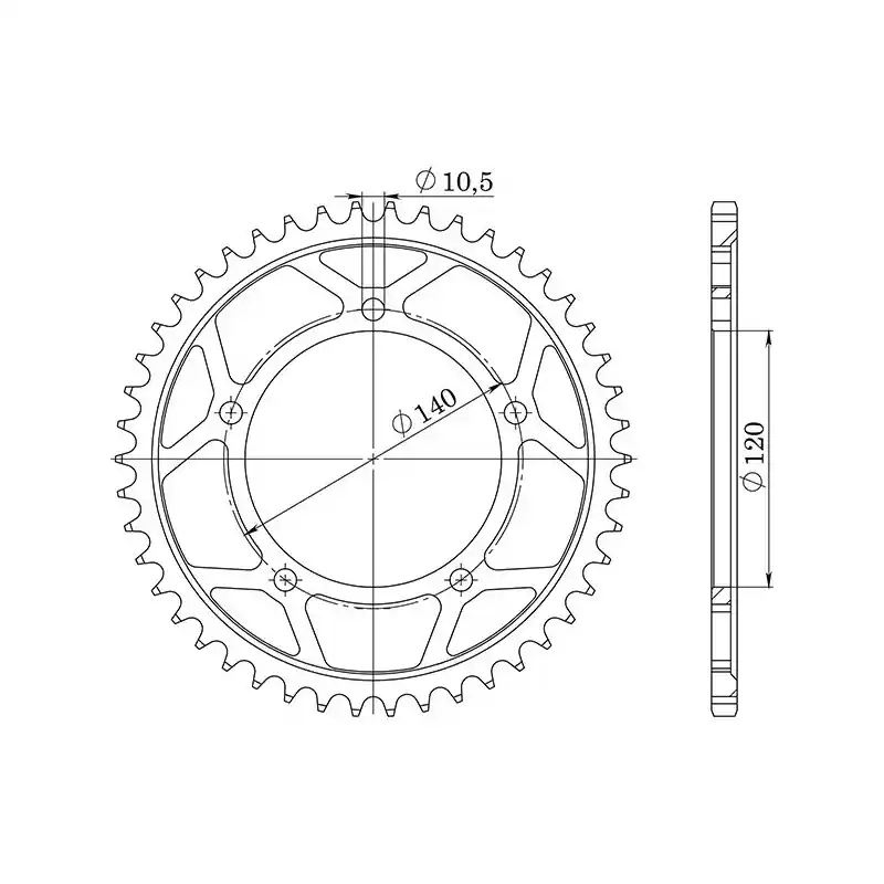 Super Prezzo CORONA IN ACCIAIO P530 - Z40 (DIS.86603)
