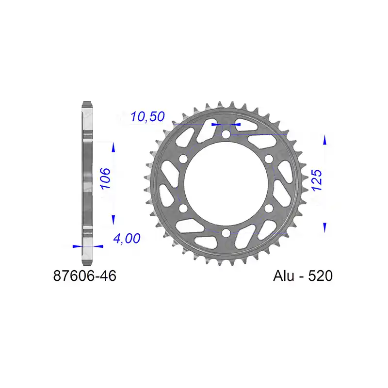CORONA AFAM IN ALLUMINIO P520 - Z46 (DIS.87606) Prezzo Basso