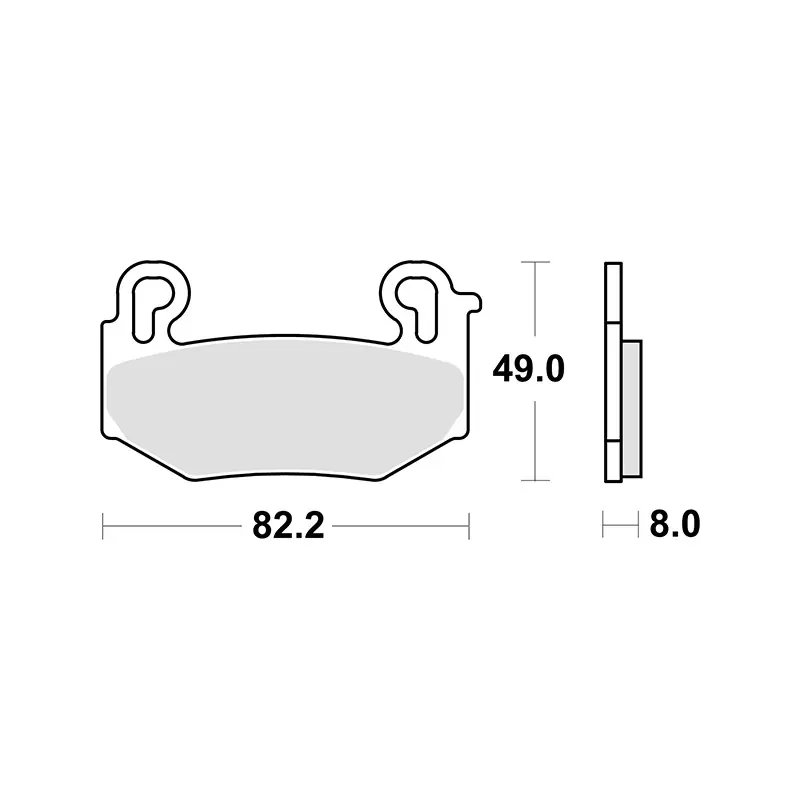 Set pastiglie freno sbs 1004rst Esclusivo