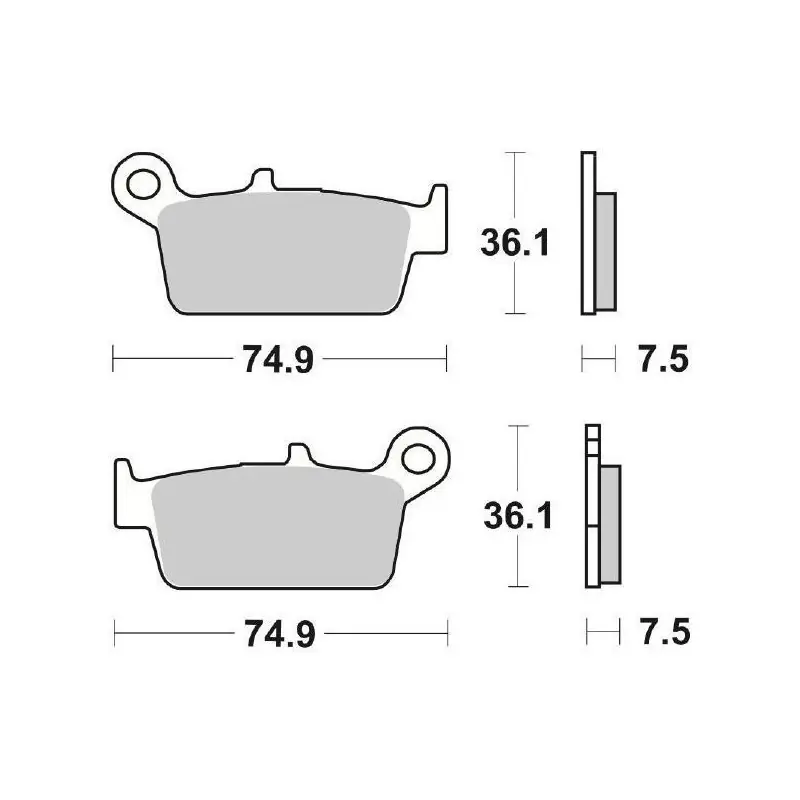 PASTIGLIE FRENO SBS 116HF Sconto