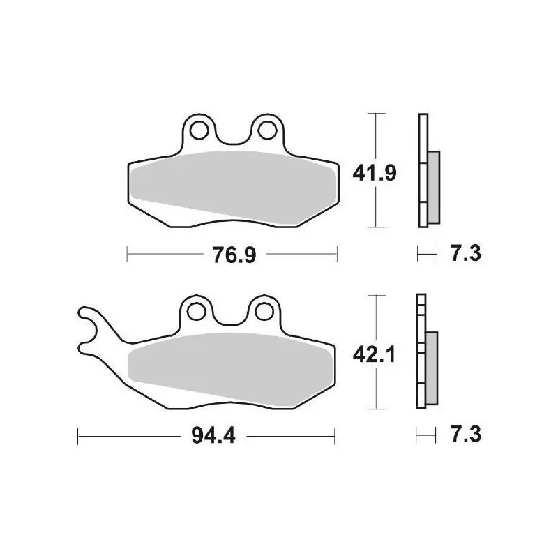 Più Venduto PASTIGLIE FRENO SBS 120CT