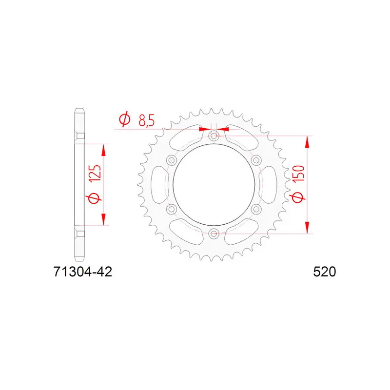 Corona afam in acciaio p520 - z42 (dis.71304) Acquista Ora