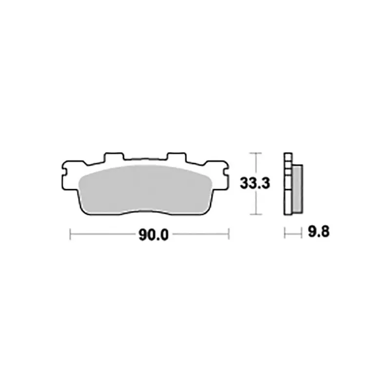 Popolare PASTIGLIE FRENO SBS 204HM