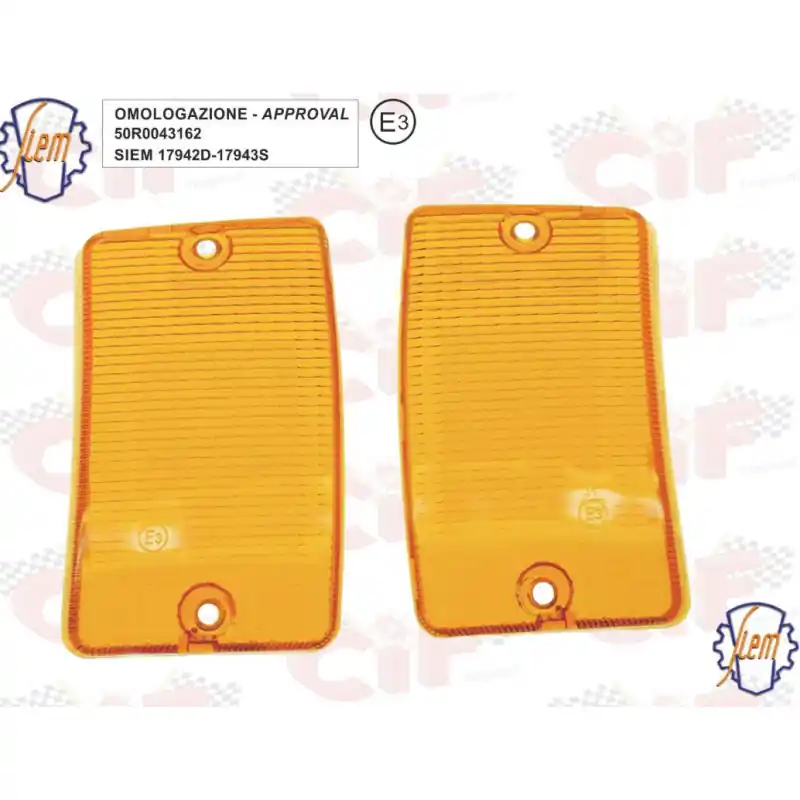 CP.PLASTICHE "ARANCIO" SIEM OMOLOGATE - (MARCATE SIEM) PER FRECCE ANTERIORI Promozione