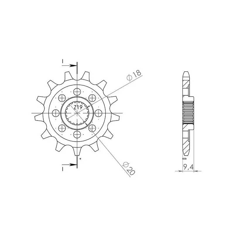 Direttamente Dal Produttore PIGNONE P520 - Z13 (DIS.00522)