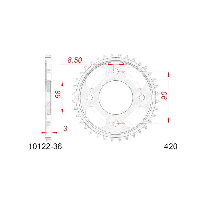 CORONA AFAM IN ACCIAIO P420 - Z36 (DIS.10122) Prezzo Conveniente