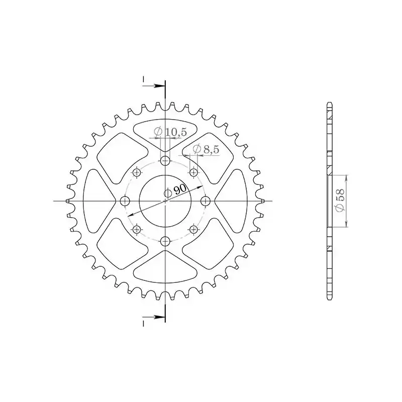 CORONA IN ACCIAIO P520 - Z39 (DIS.10221) Più Venduto