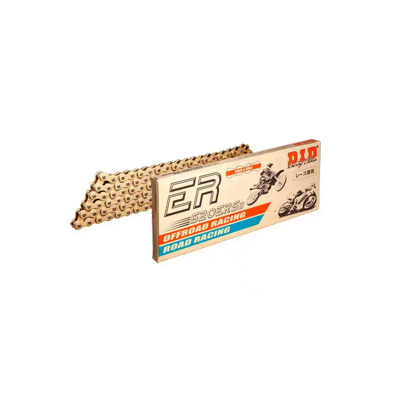 Prezzo Scontato CATENA DID 520ERS2 (Gold & Gold) - Lunghezza: 114 maglie con giunto a rivetto (ZJ)