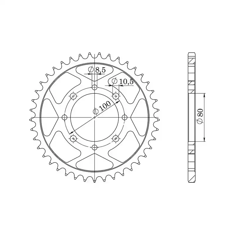 Subito Disponibile CORONA IN ACCIAIO P520 - Z39 (DIS.14302)