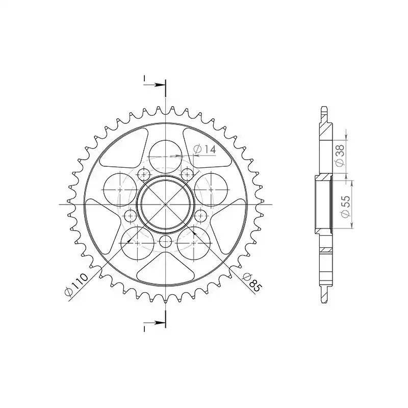CORONA IN ACCIAIO P525 - Z39 (DIS.50610) Ultime Pezzi