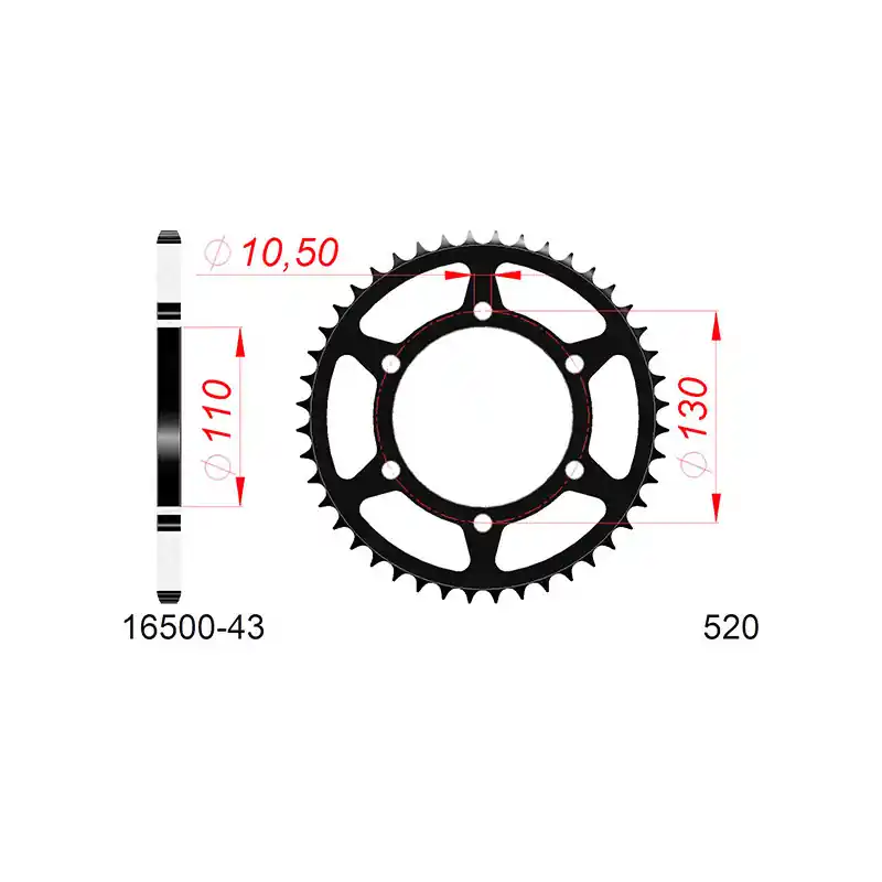 Corona afam in acciaio p520 - z43 (dis.16500) Compra Adesso