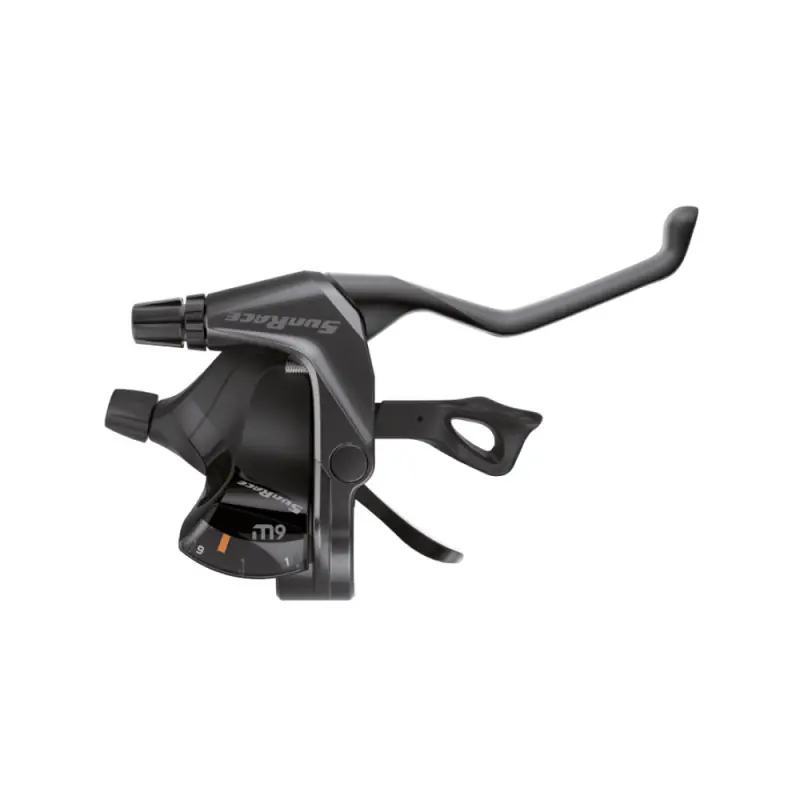 COPPIA COMANDI INTEGRATI CAMBIO + FRENO M933 COMPATIBILE SHIMANO - 3 X 9V, COLLARINO, CON DISPLAY, NERO Must-Have