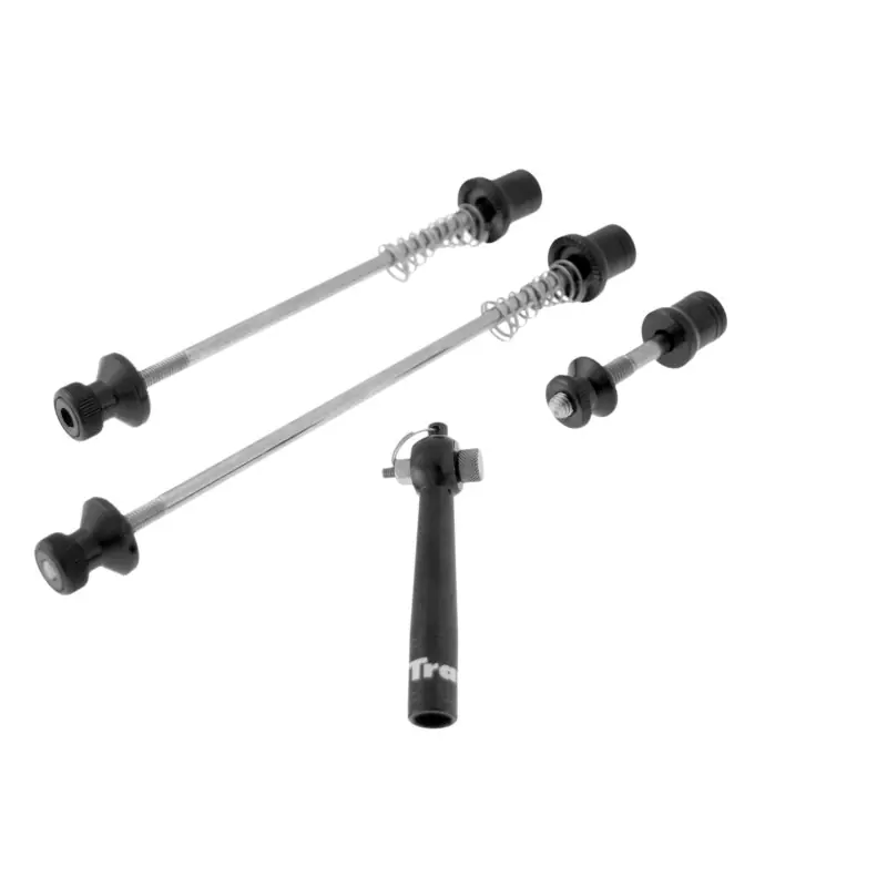 KIT BLOCCAGGI PER MOZZO ANTERIORE, POSTERIORE E SELLA, CON CHIAVE PER SERRAGGIO ASPORTABILE, VERSIONE BLACK - KIT BLOCCAGGI PER Prezzo Conveniente