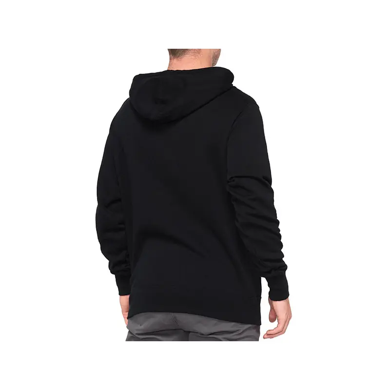 FELPA CON CAPPUCCIO 100% ESSENTIAL BLACK (TAGLIA XL) Occasione Imperdibile