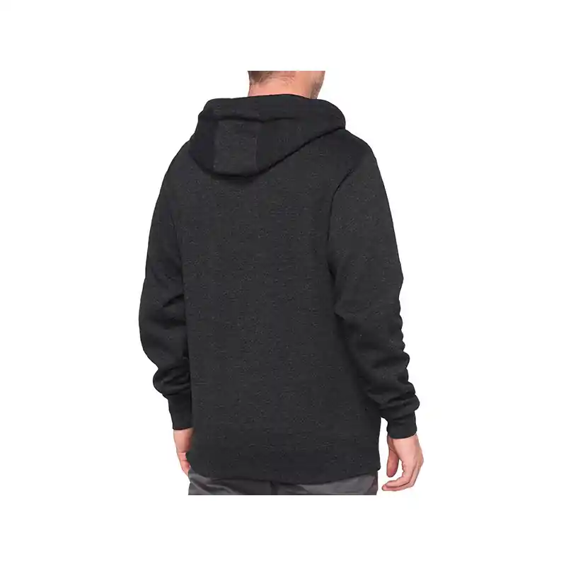 Promozione FELPA CON ZIP E CAPPUCCIO 100% SYNDICATE BLACK MELANGE (TAGLIA S)