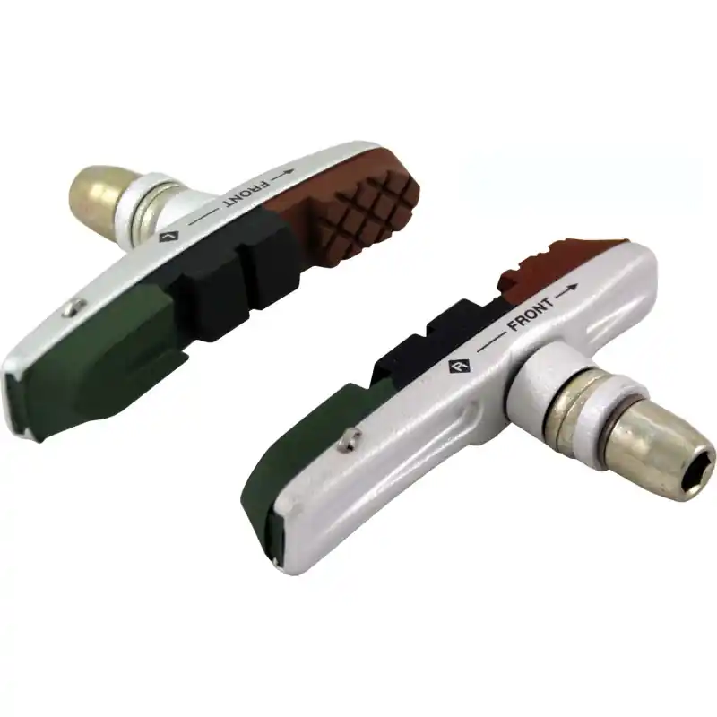 COPPIA PATTINI E PORTAPATTINI FRENO V-BRAKE 72MM TRIPLA MESCOLA Soddisfatti O Rimborsati