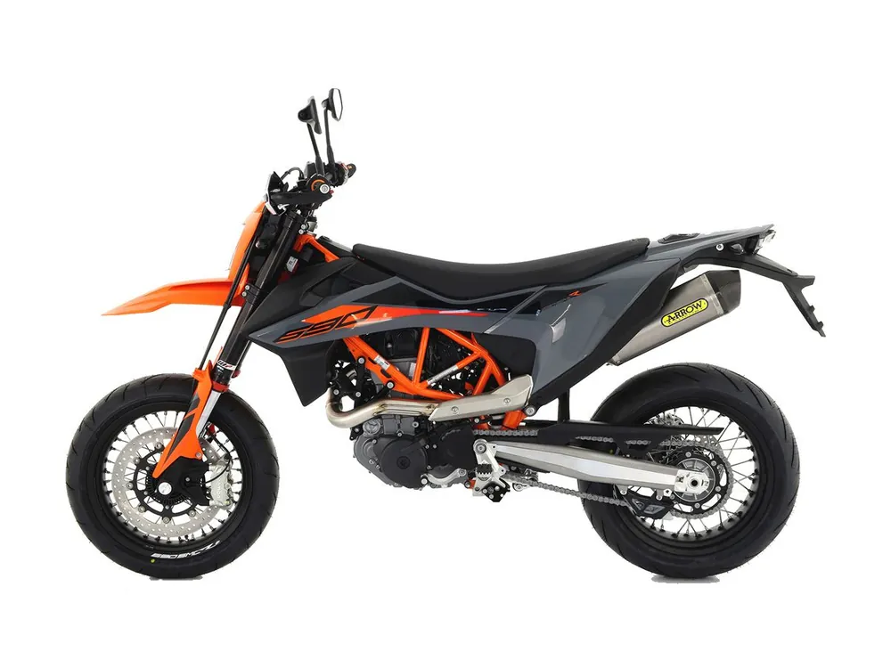 Ordina Subito SILENZIATORE RACE TECH ARROW TITANIO CARBONIO OMOLOGATO KTM 690 SMC R 2021-2024-