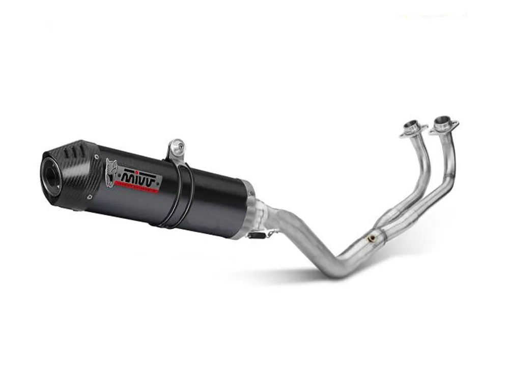 Esclusivo SCARICO COMPLETO OVAL INOX NERO CARBONIO MIVV YAMAHA T-MAX 560 2022-2024-