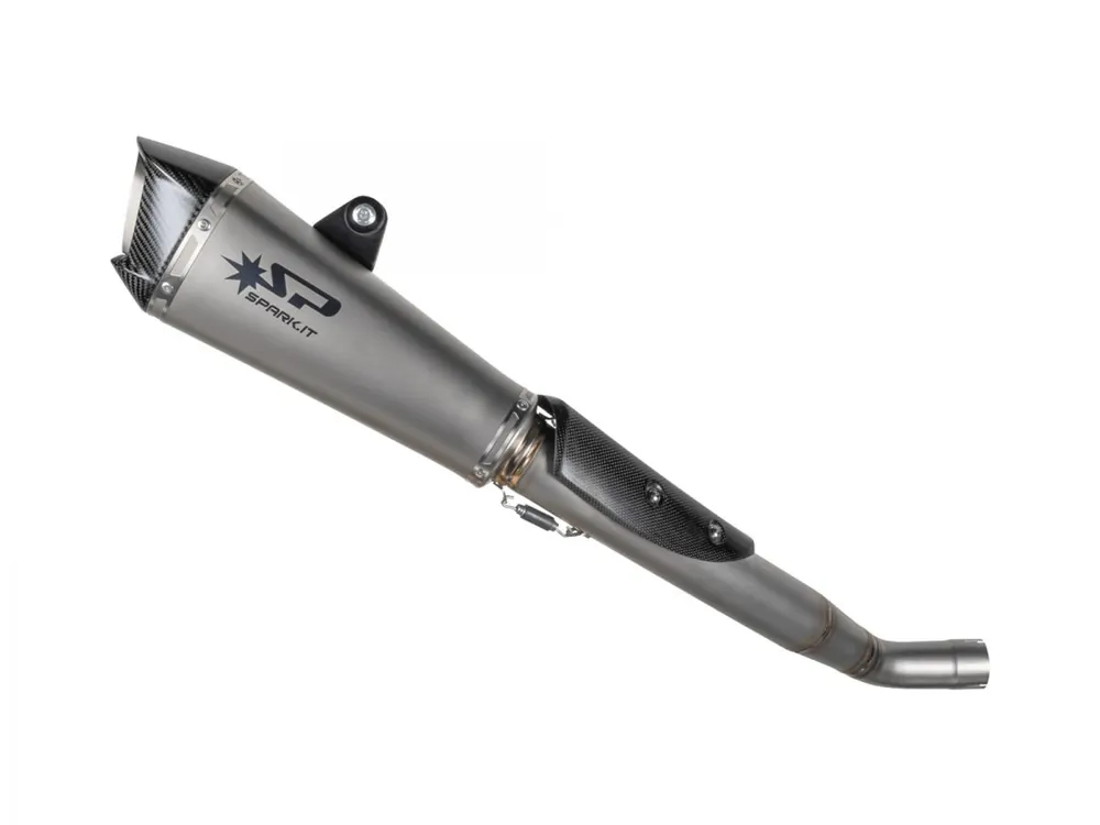 SCARICO SEMICOMPLETO RACING KONIX EVO TITANIO SPARK TRIUMPH STREET TRIPLE RS / R / S 2017-2019- A Buon Prezzo