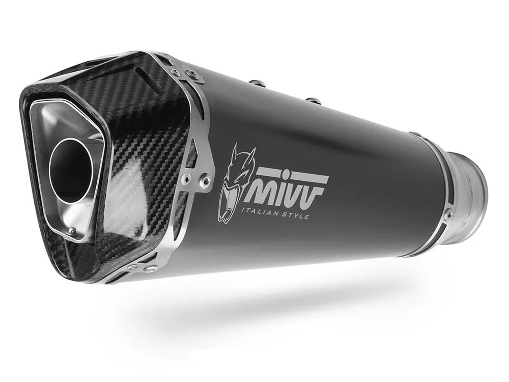 TERMINALE DELTA RACE INOX NERO MIVV VESPA GTV 300 2023-2024- Nuova Collezione