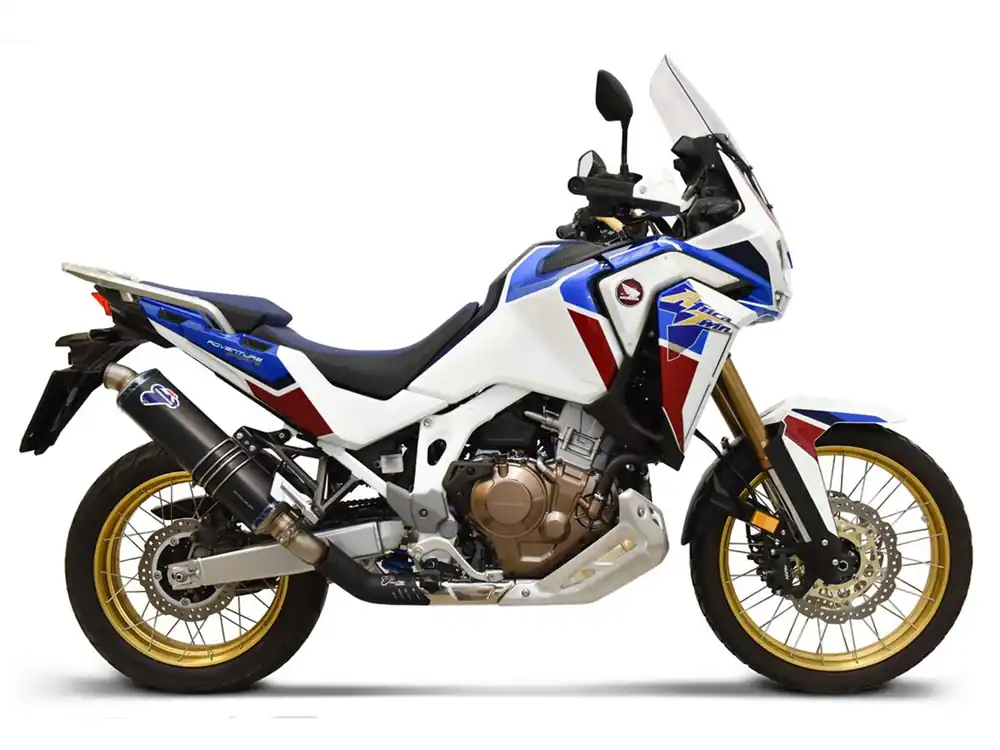 Promozione TERMINALE TITANIO NERO TERMIGNONI HONDA AFRICA TWIN CRF 1100 L 2020-2022 EURO 5-