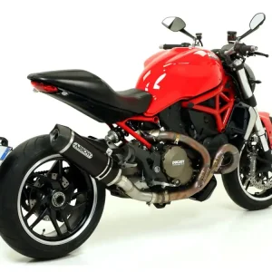 Offerta Limitata SILENZIATORE RACE TECH ARROW ALLUMINIO DARK DUCATI MONSTER 1200 2014-2015-