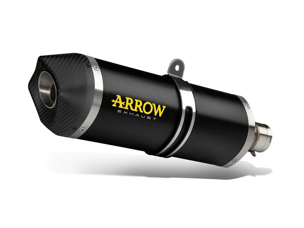 SILENZIATORE RACE TECH ARROW ALLUMINIO DARK CARBONIO HONDA CBR 500 R 2013-2015- Ultimissimo Modello