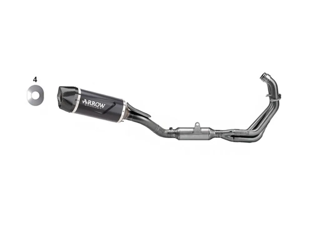 Prezzo Di Fabbrica IMPIANTO COMPLETO INDY RACE EVO OMOLOGATO ALLUMINIO DARK ARROW YAMAHA TRACER 9 2025-