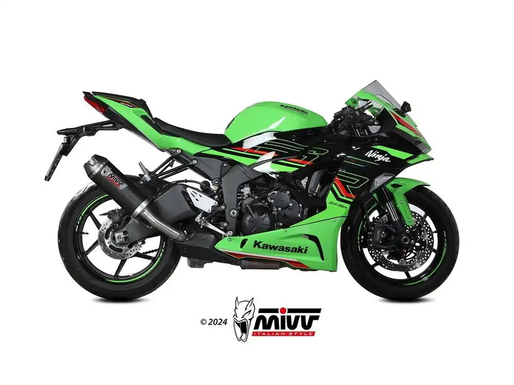 Professionale TERMINALE AK-1 CARBONIO MIVV KAWASAKI NINJA ZX-6R 2021-2026-