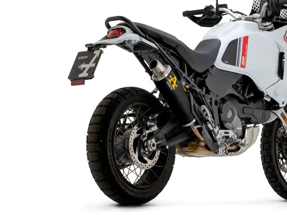 Compra Oggi Stesso SILENZIATORE INDY RACE ARROW ALLUMINIO NERO OMOLOGATO DUCATI DESERT X 2022-2024-