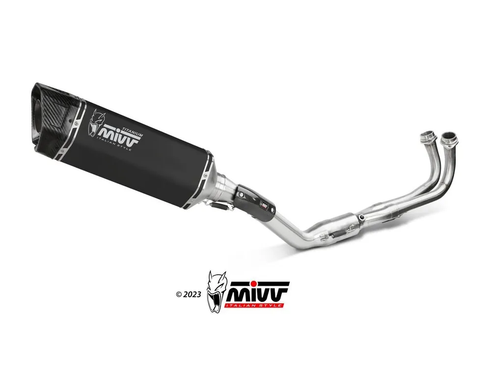 SCARICO COMPLETO SR-1 MIVV TITANIO NERO YAMAHA T-MAX 560 2022-2024- Popolare