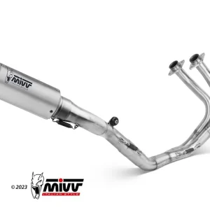 Nuova Collezione SCARICO COMPLETO 2X1 MIVV MK3 ACCIAIO INOX KAWASAKI NINJA 650 2017-2023-