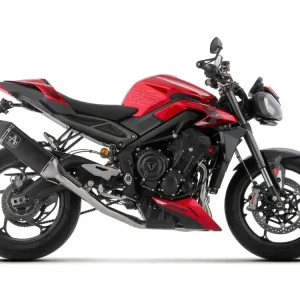 Spedito Oggi IMPIANTO COMPLETO ALLUMINIO DARK ARROW OMOLOGATO TRIUMPH STREET TRIPLE 765 RS 2023-2024-