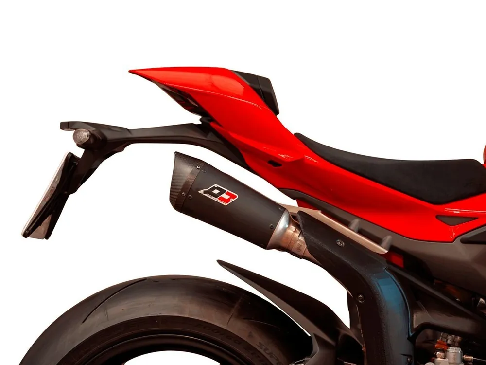 Professionale IMPIANTO SCARICO COMPLETO RACING ACCIAIO NERO QD EXHAUST DUCATI PANIGALE V4 / S 2025-