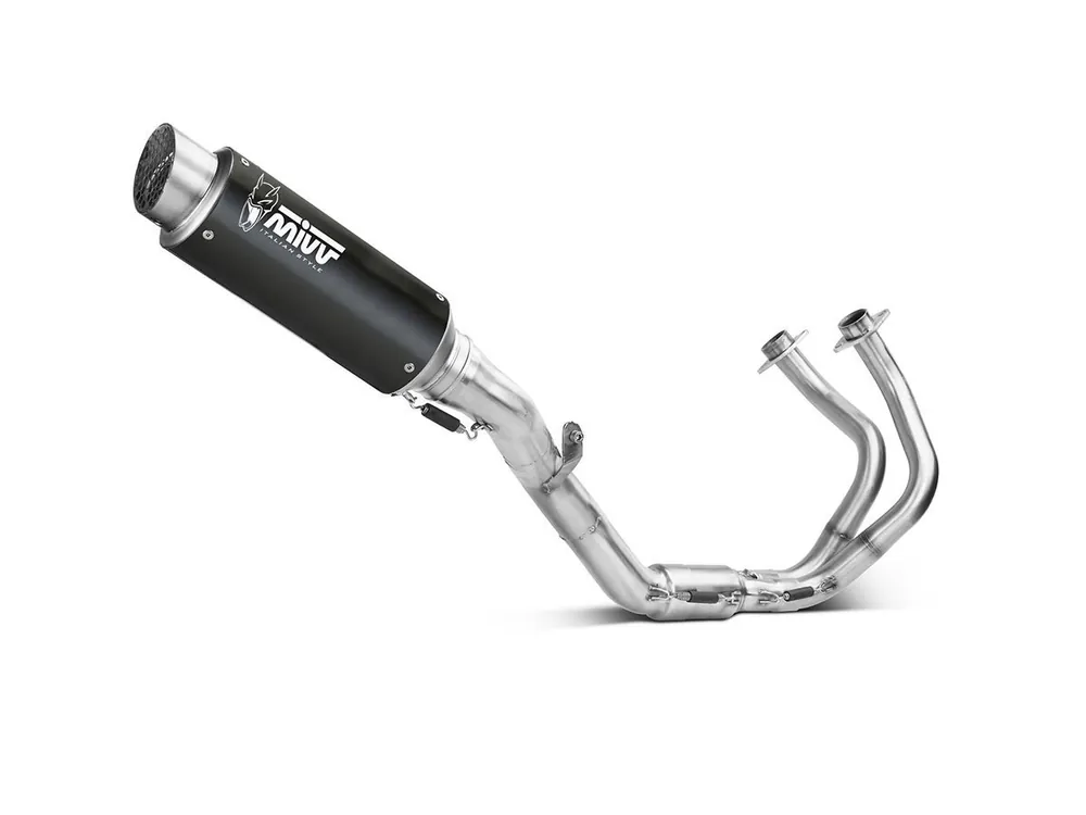 IMPIANTO COMPLETO MIVV GP PRO ACCIAIO INOX NERO KAWASAKI NINJA 650 2024-2025- Soddisfatti O Rimborsati