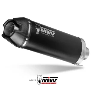 TERMINALE AK-1 ACCIAIO INOX NERO-CARBONIO MIVV KAWASAKI Z 500 / SE 2024-2026- Prezzo Di Fabbrica
